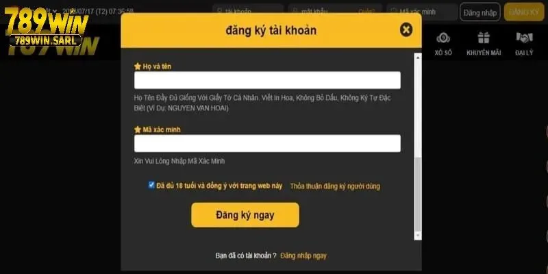 Hướng dẫn đăng ký 789win nhận ngay tiền mặt 